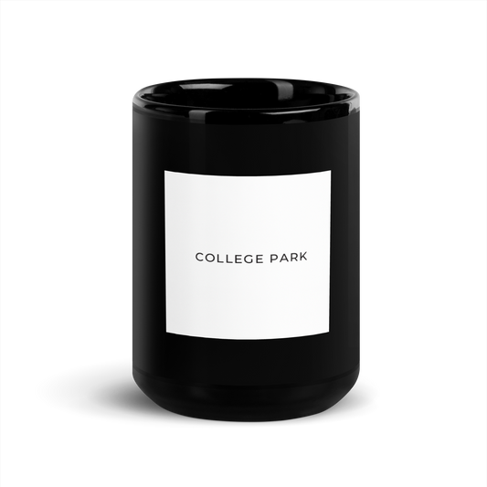 Ndica-Parkside-Black Glossy Mug